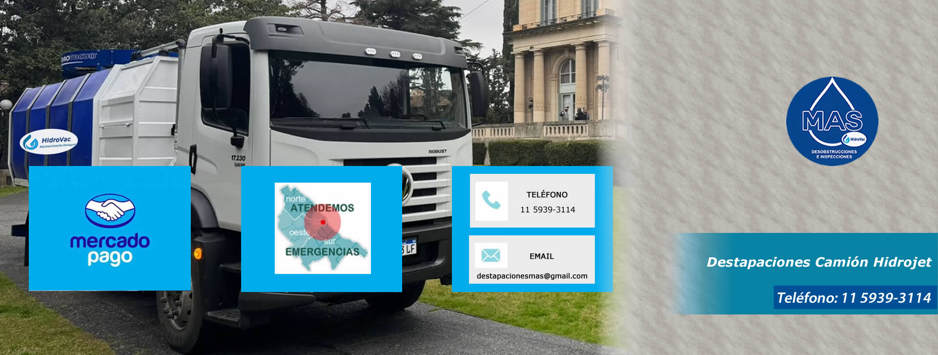 Empresa Camión Hidrojet en Barracas