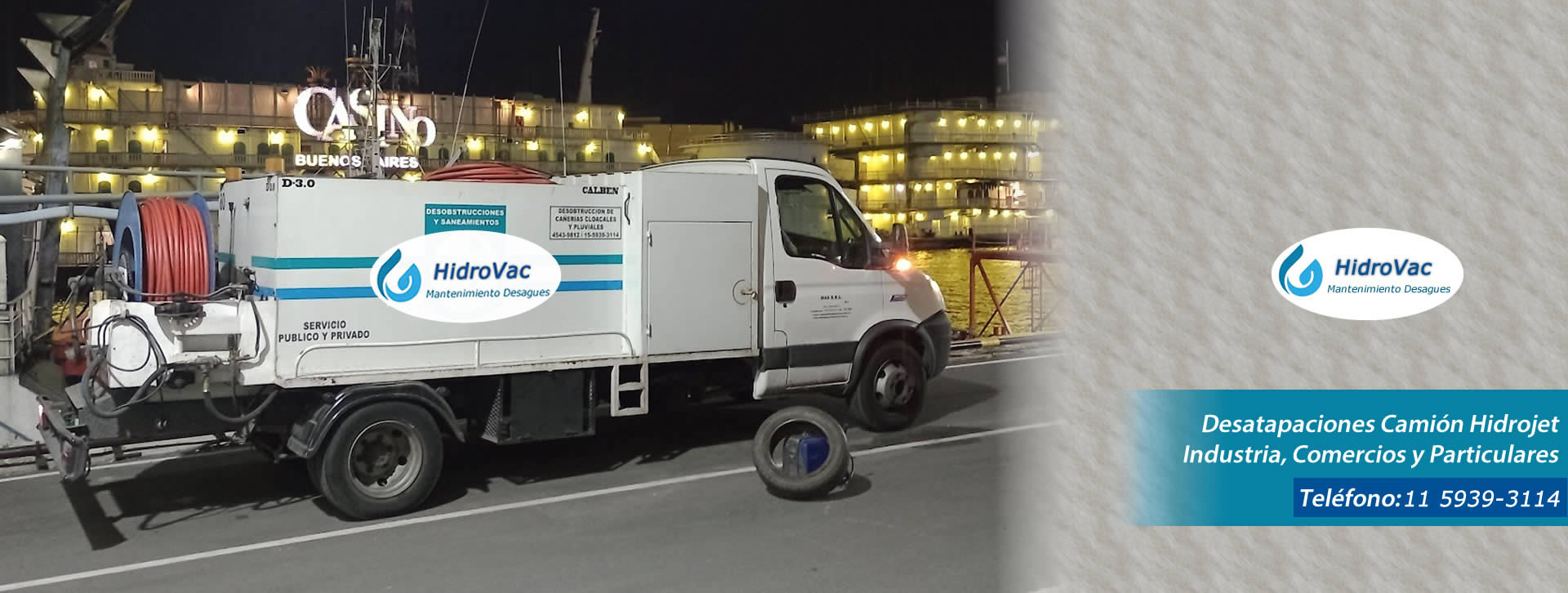 Servicio de Camión Desobstructor Hidrojet en Parque Chacabuco